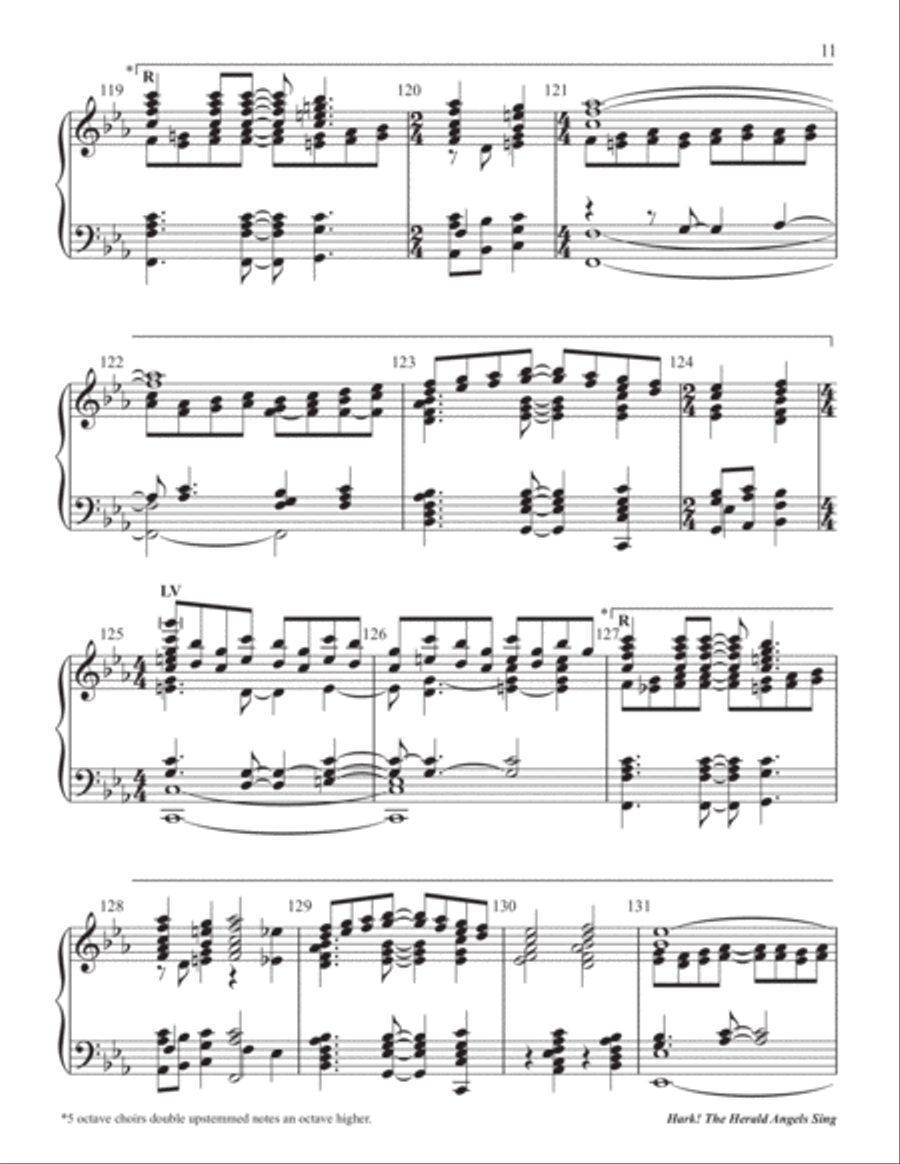 Hark! the Herald Angels Sing 5-Octaves scores gallery preview page 12