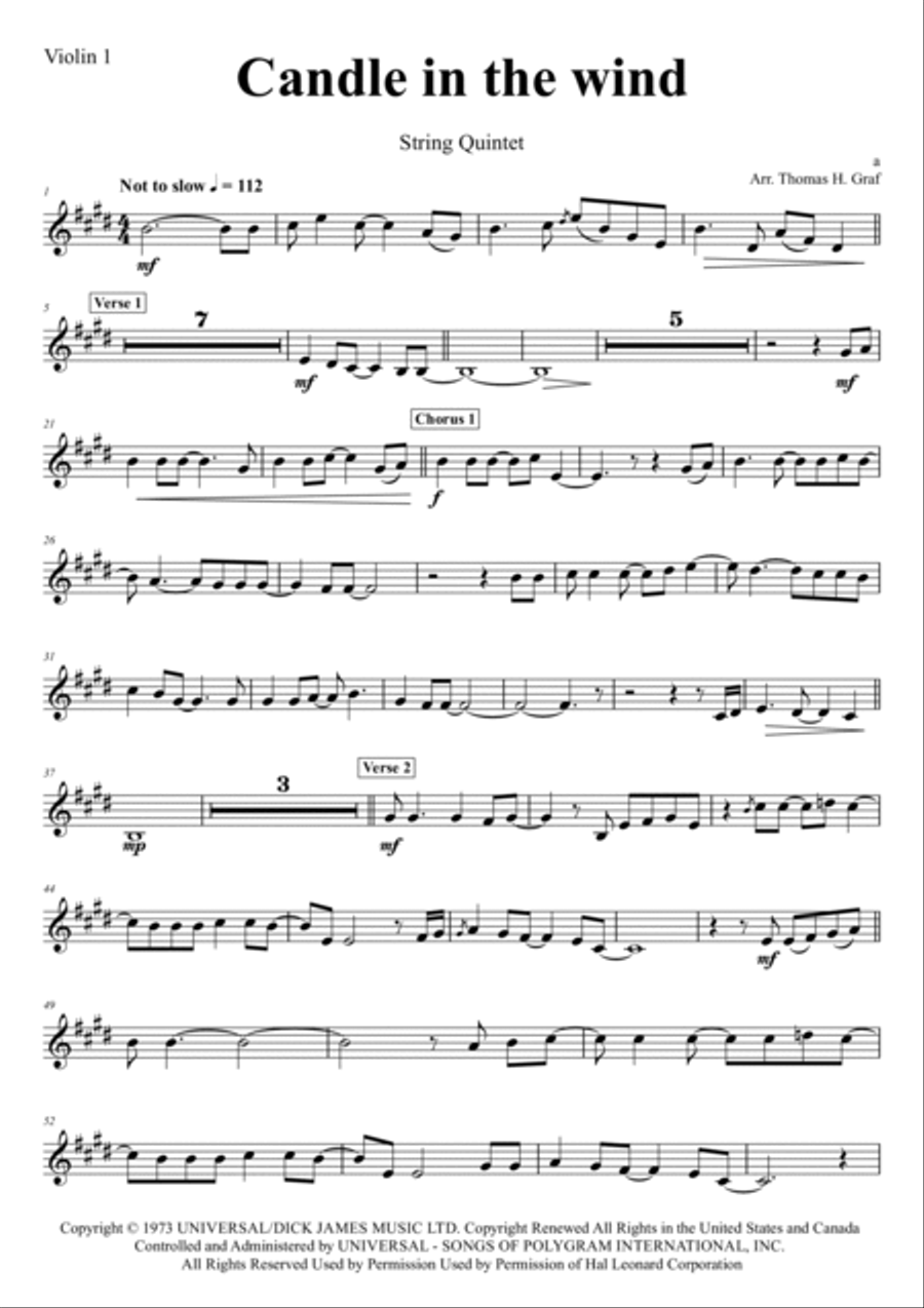 Candle In The Wind Candle In The Wind String Orchestra scores gallery preview page 4