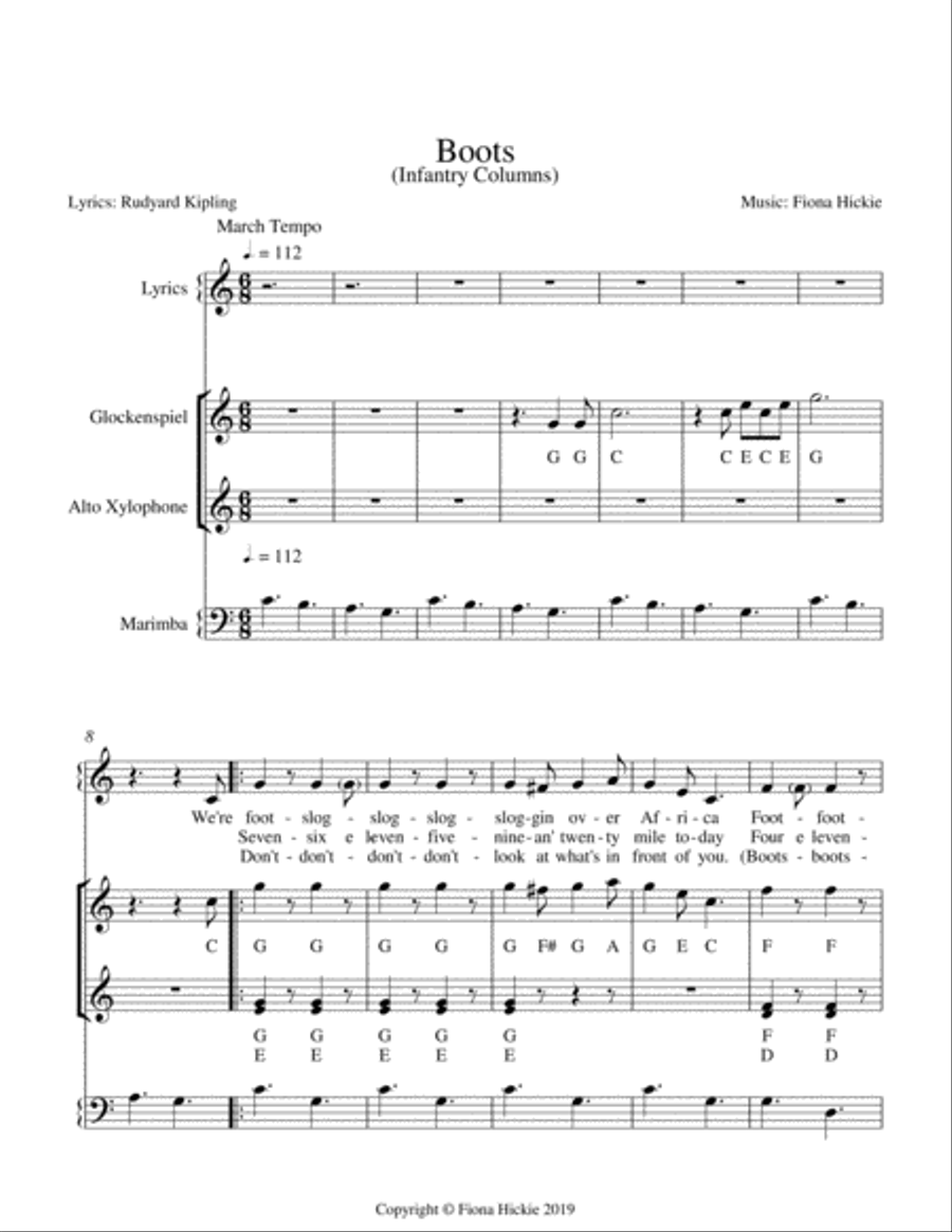 Boots - Infantry Columns Small Ensemble scores gallery preview page 3
