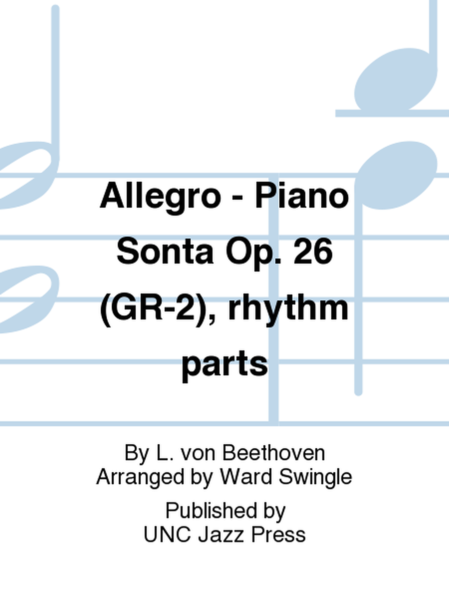Allegro - Piano Sonta Op. 26 (GR-2), rhythm parts