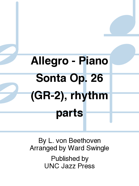 Allegro - Piano Sonta Op. 26 (GR-2), rhythm parts