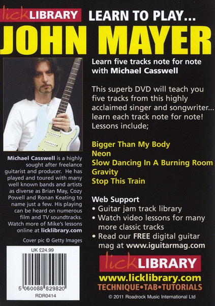 Learn To Play John Mayer