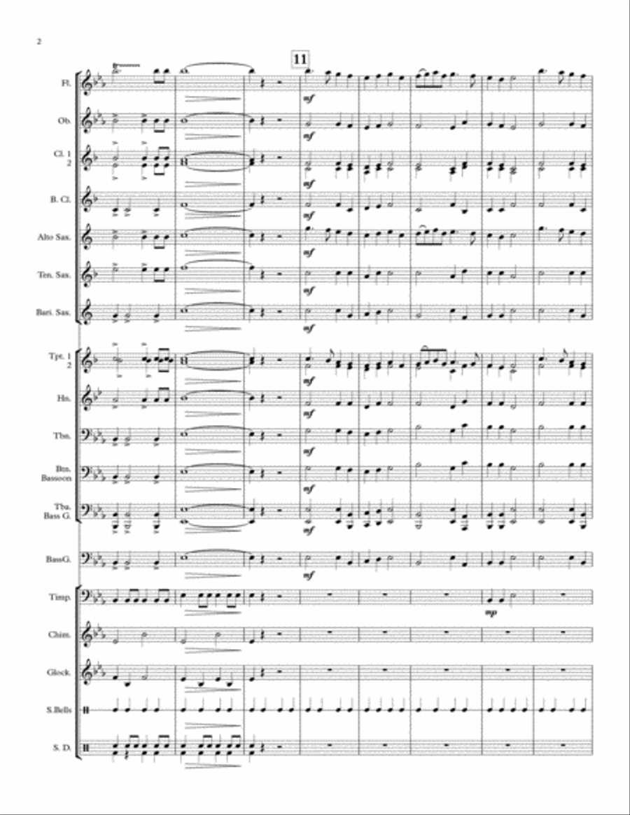A Christmas Four Concert Band scores gallery preview page 3