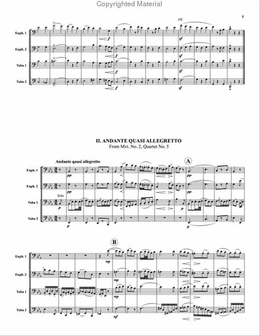 Quartet for Brass EETT scores gallery preview page 3