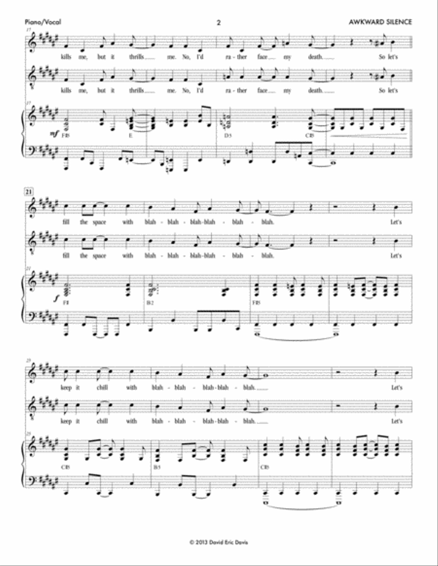Brooklyn Crush (Vocal Selections) Piano scores gallery preview page 2