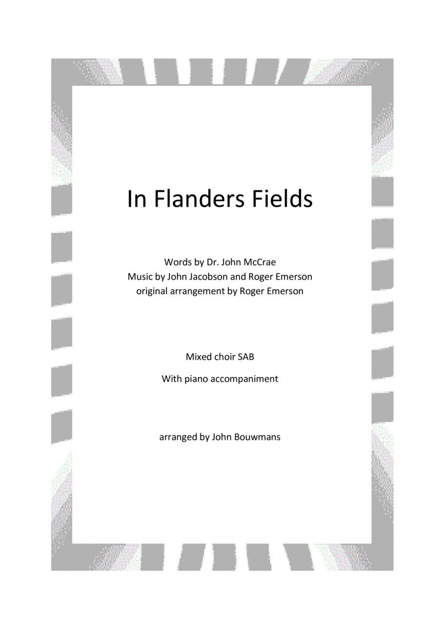 In Flanders Fields 3-Part scores gallery preview page 1