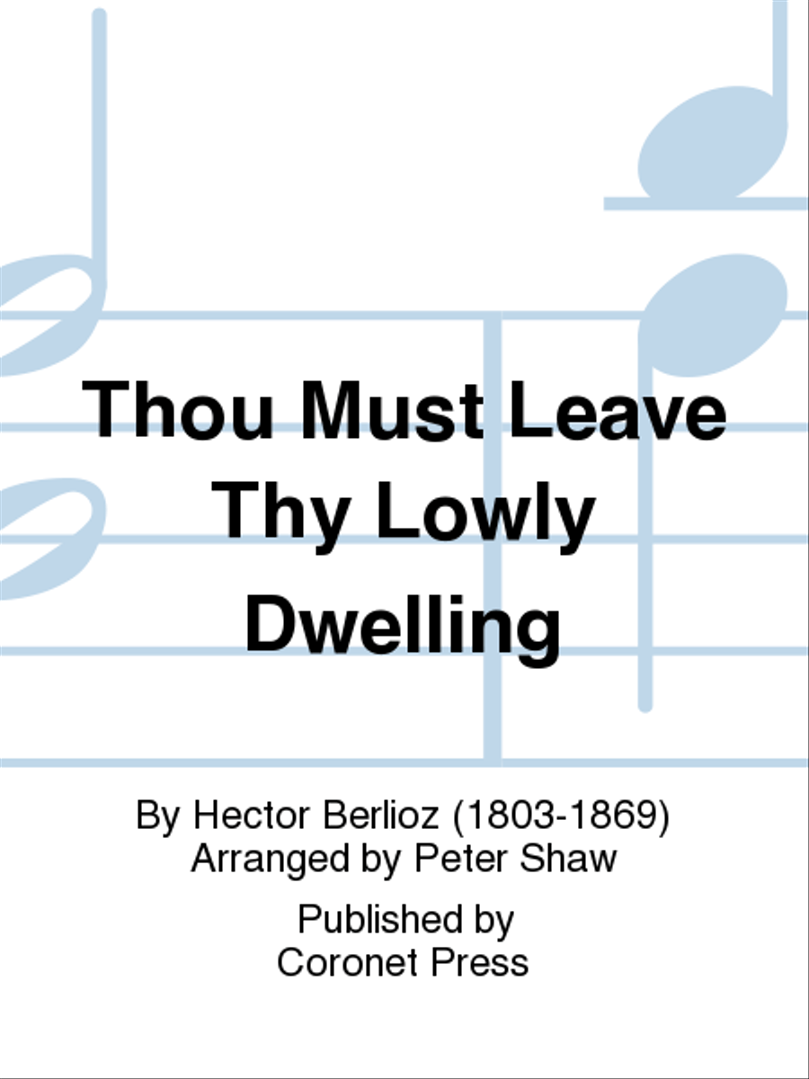 Thou Must Leave Thy Lowly Dwelling 4-Part scores gallery preview page 1