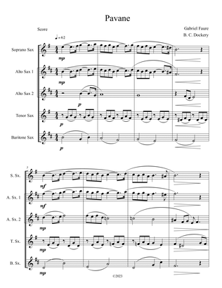 Pavane (Sax Quintet)