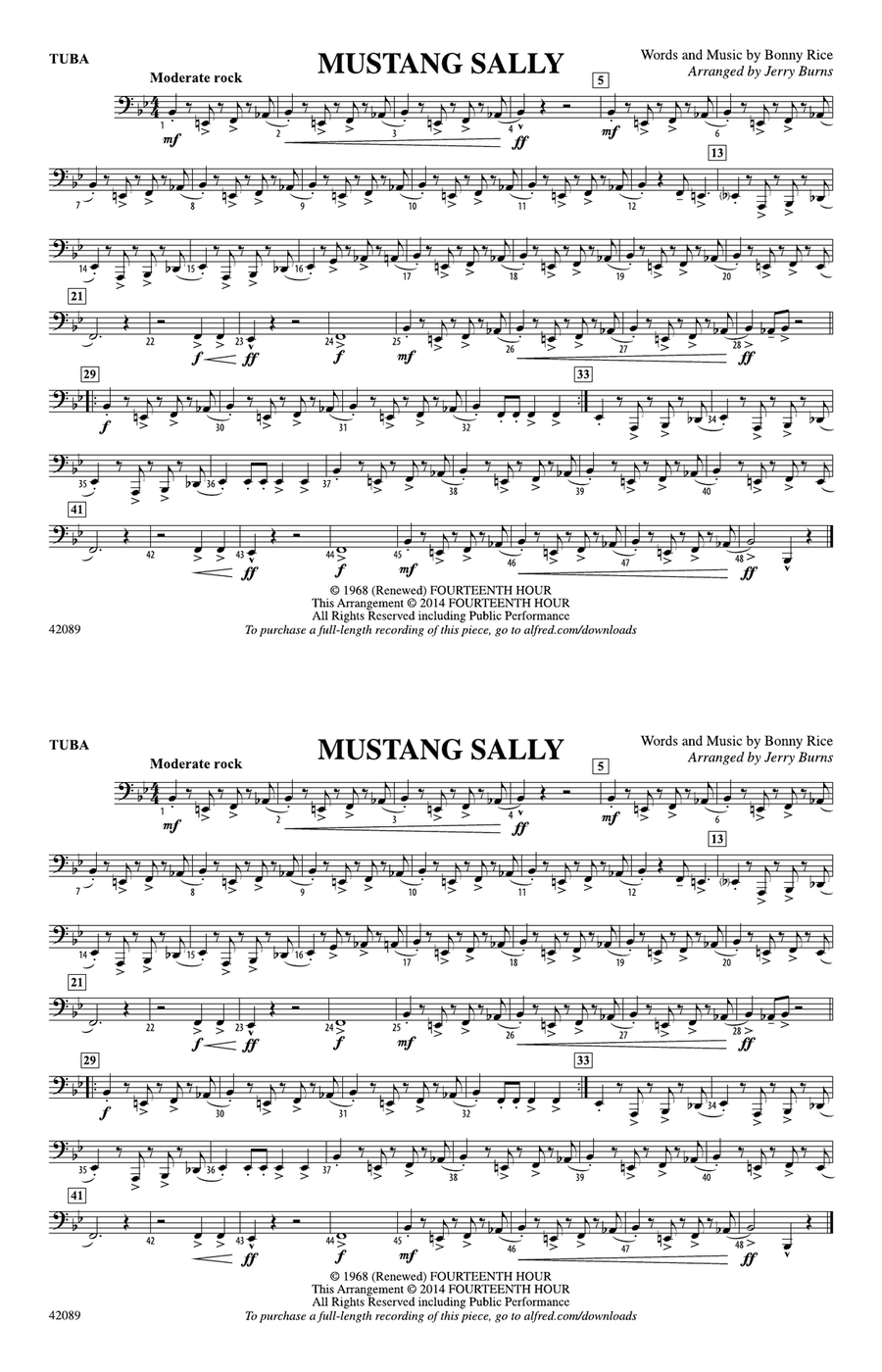 Mustang Sally: Tuba