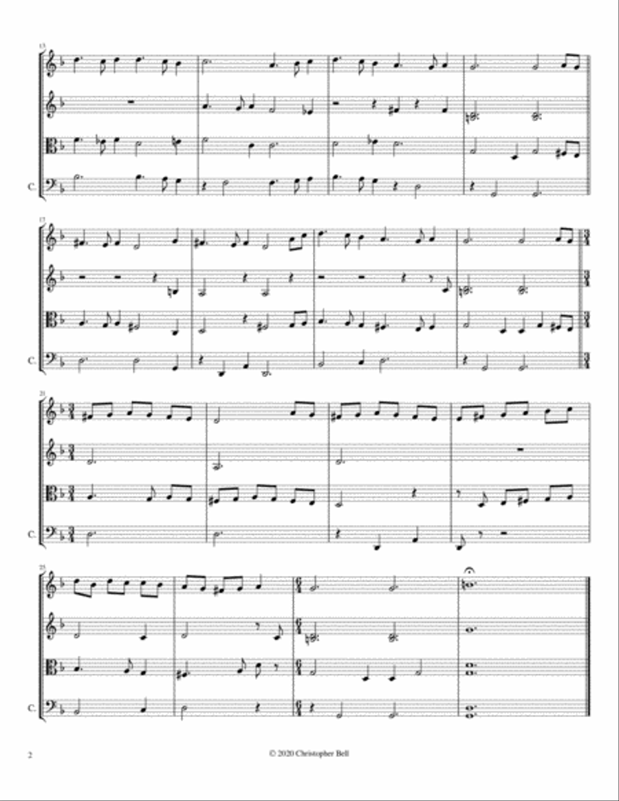 The Old Spagnoletta String Quartet scores gallery preview page 2