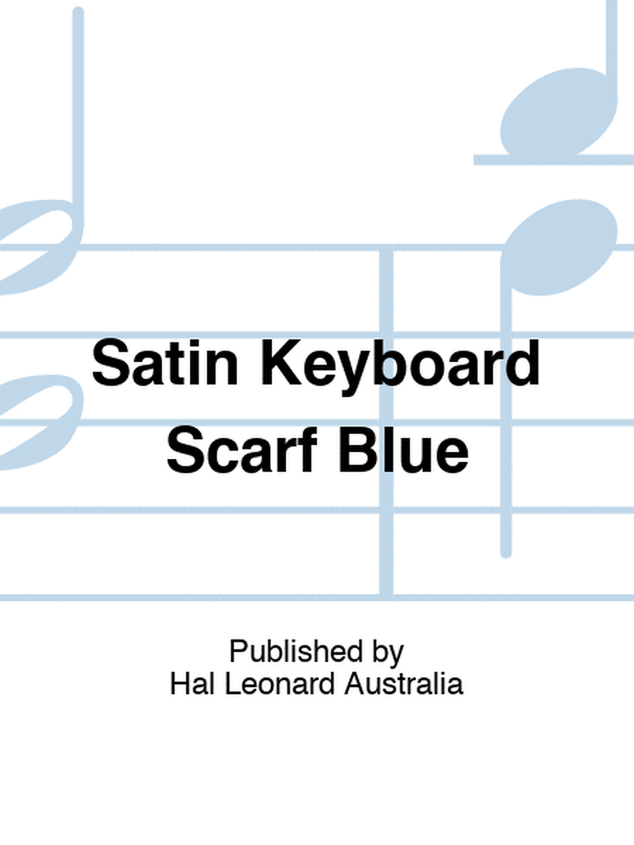 Satin Keyboard Scarf Blue