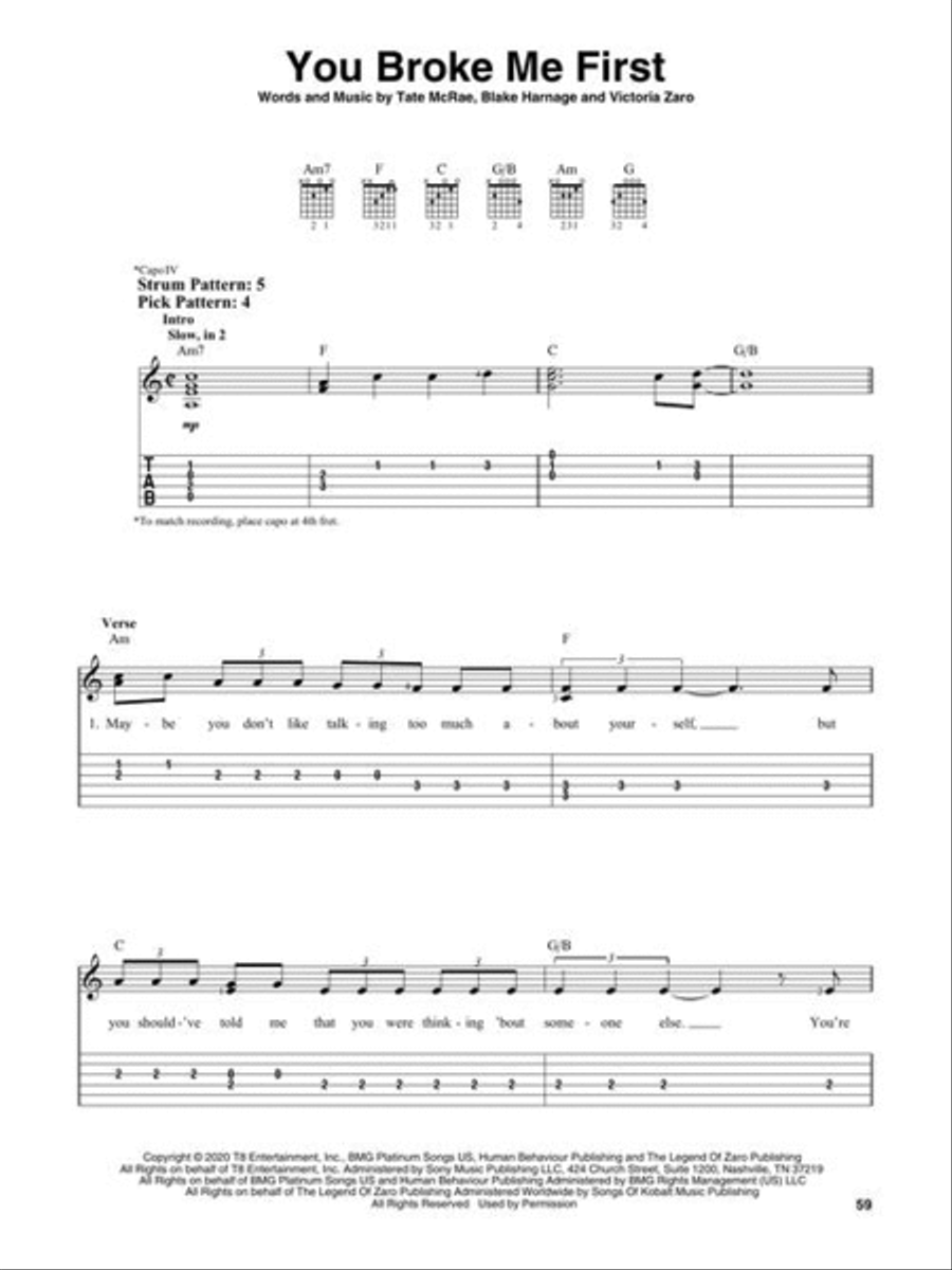 Chart Hits of 2020-2021 Electric Guitar scores gallery preview page 6