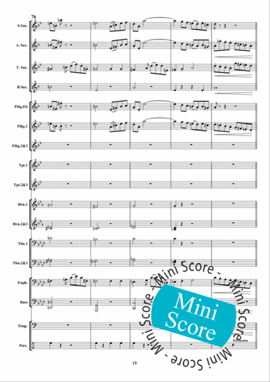 Danse des Sauvages Danse des Sauvages Fanfare Band scores gallery preview page 21