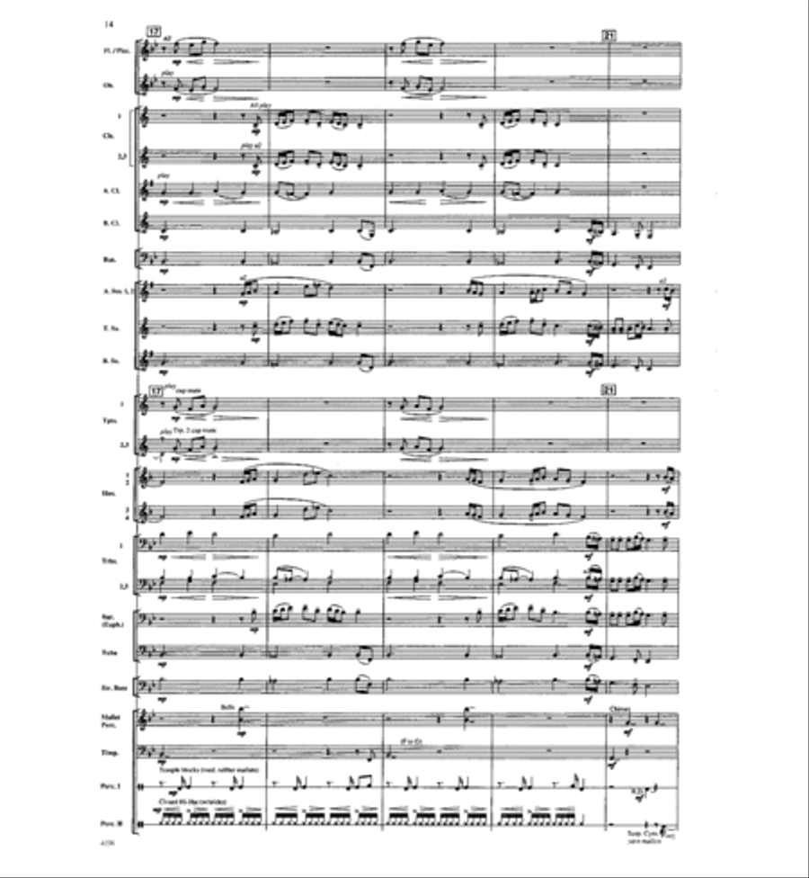 Where the River Flows Where the River Flows Concert Band scores gallery preview page 13