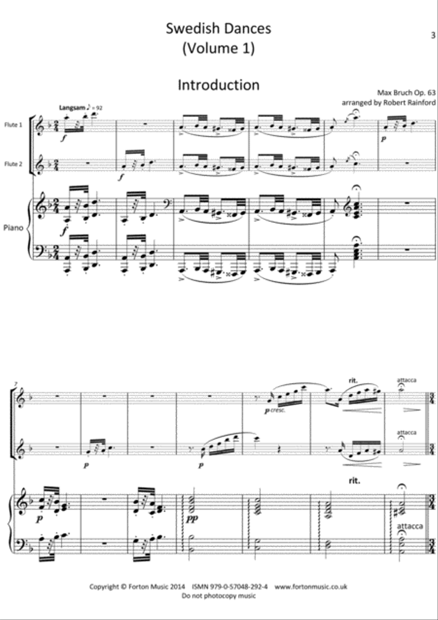 Swedish Dances Set of Parts scores gallery preview page 3