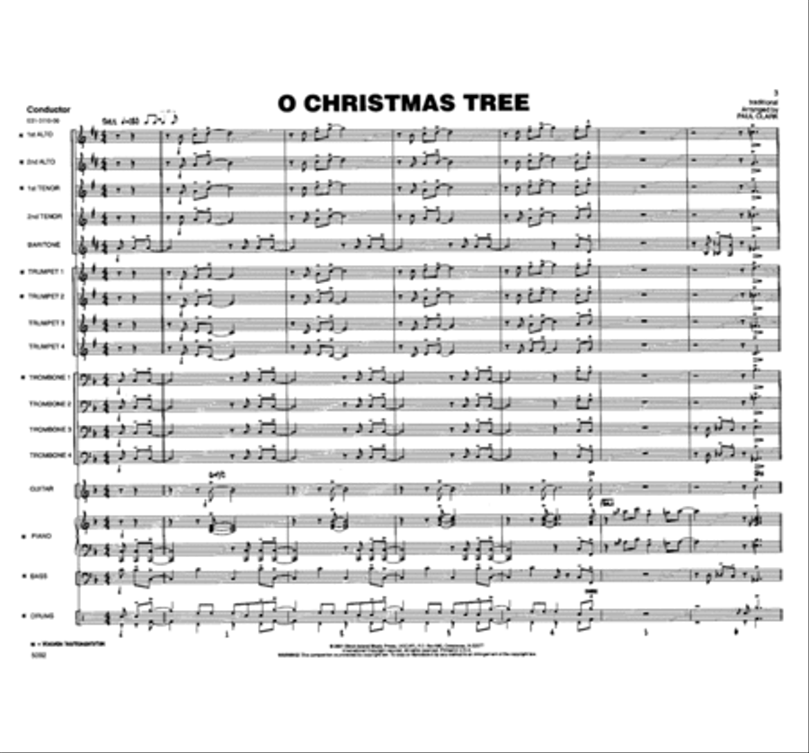 O Christmas Tree Jazz Ensemble scores gallery preview page 2