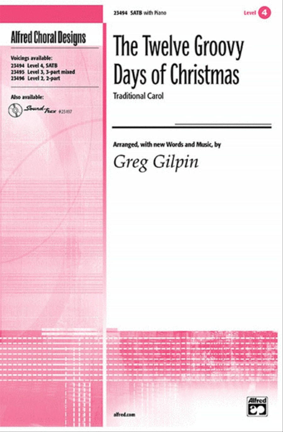 The Twelve Groovy Days of Christmas 4-Part scores gallery preview page 1