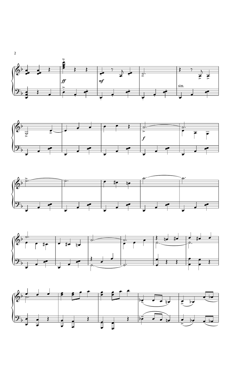 Scherzo For X-Wings Piano Solo scores gallery preview page 2