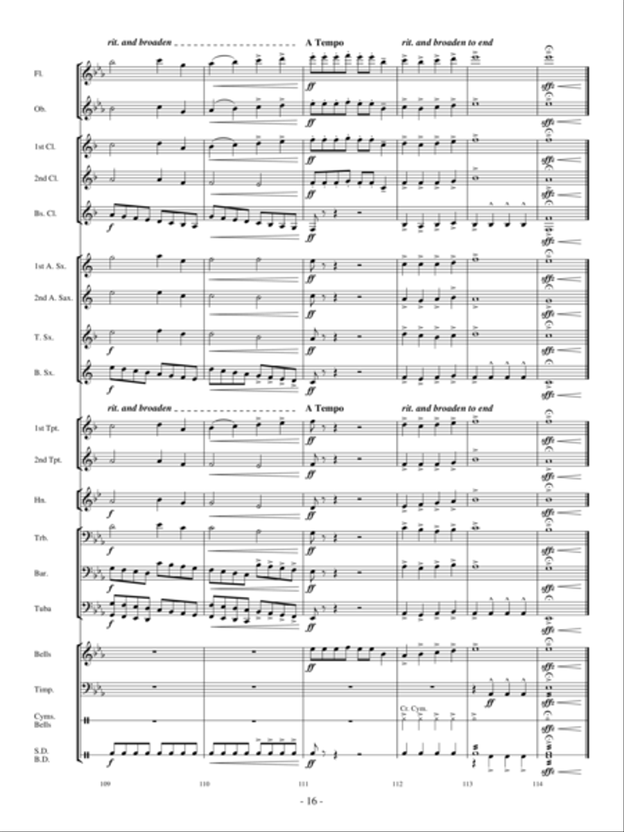 A Christmas Collage Concert Band scores gallery preview page 15