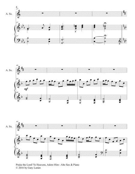 3 Hymns of Praise & Encouragement (Duets for Alto Sax and Piano) image number null