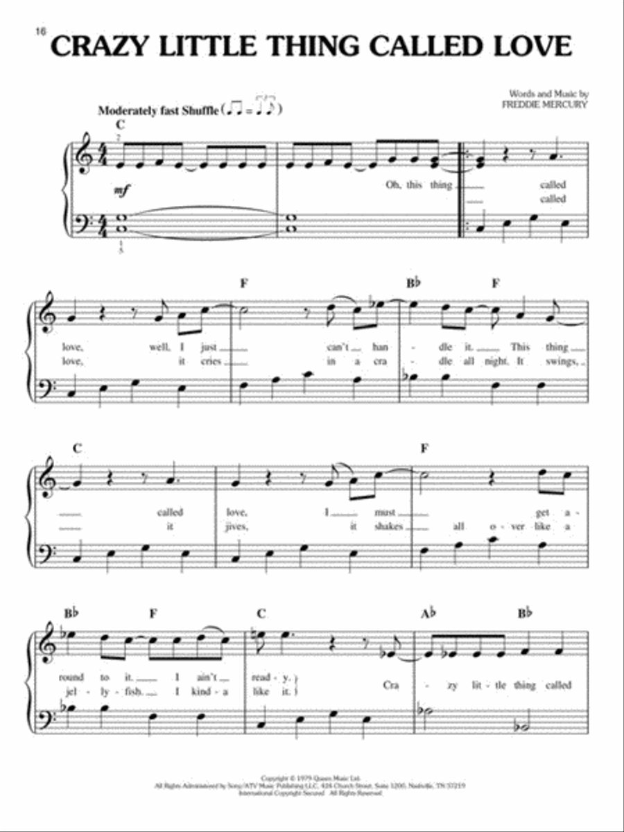 Queen – Easy Piano Collection Easy Piano scores gallery preview page 5