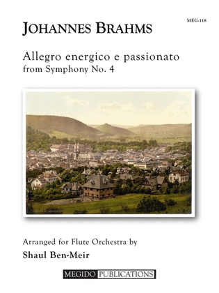 Allegro Energico e Passionato from Symphony No. 4 for Flute Choir