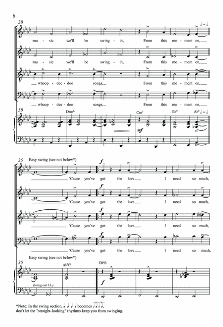 From This Moment On From This Moment On 4-Part scores gallery preview page 5