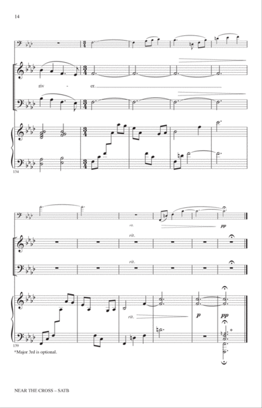 Near The Cross (arr. Heather Sorenson) 4-Part scores gallery preview page 13
