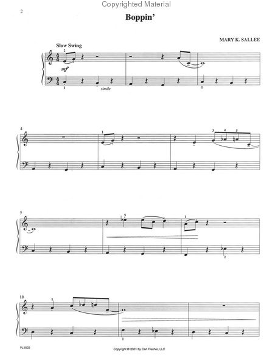 Jazzin' Piano Solo scores gallery preview page 2