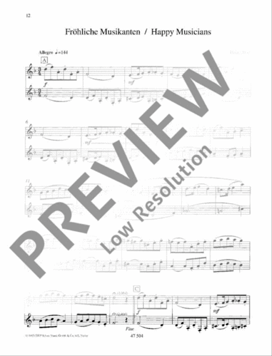 Let's Play Together! Clarinet Duet scores gallery preview page 13