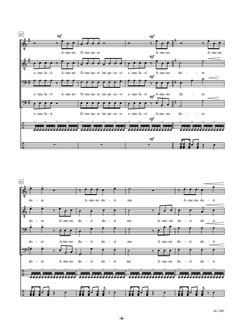 Ameno TTBB scores gallery preview page 6