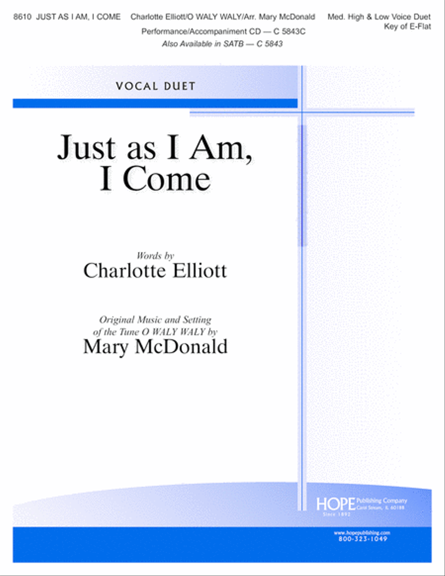 Just as I Am, I Come 4-Part scores gallery preview page 2