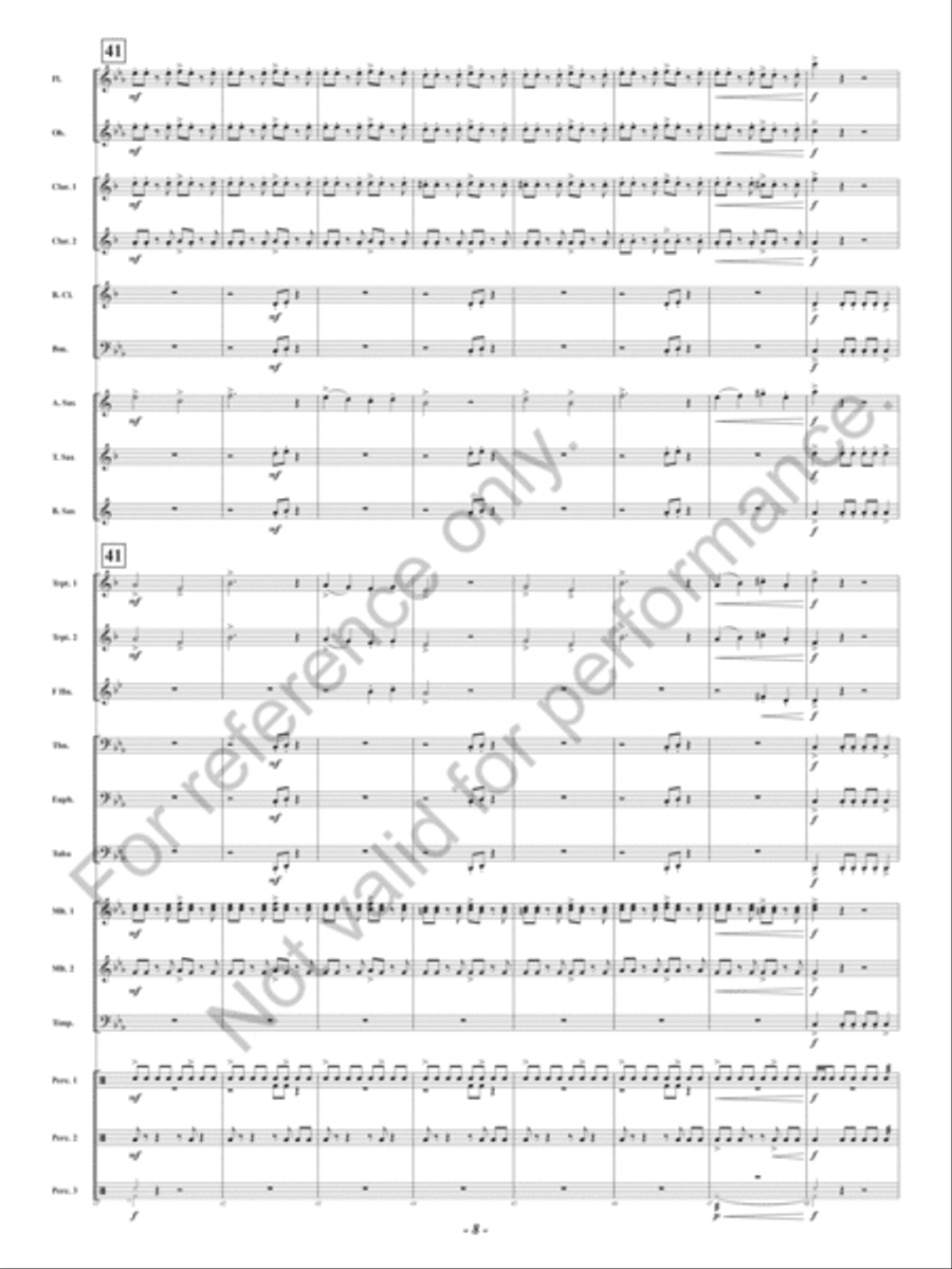 Lair Of The Gorgon Concert Band scores gallery preview page 9