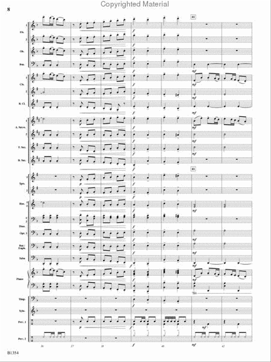 Buccaneer Hornpipe Concert Band scores gallery preview page 7