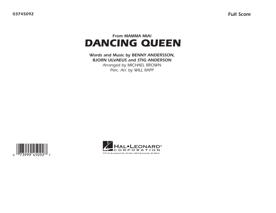 Dancing Queen (from "Mamma Mia!") - Full Score image number null