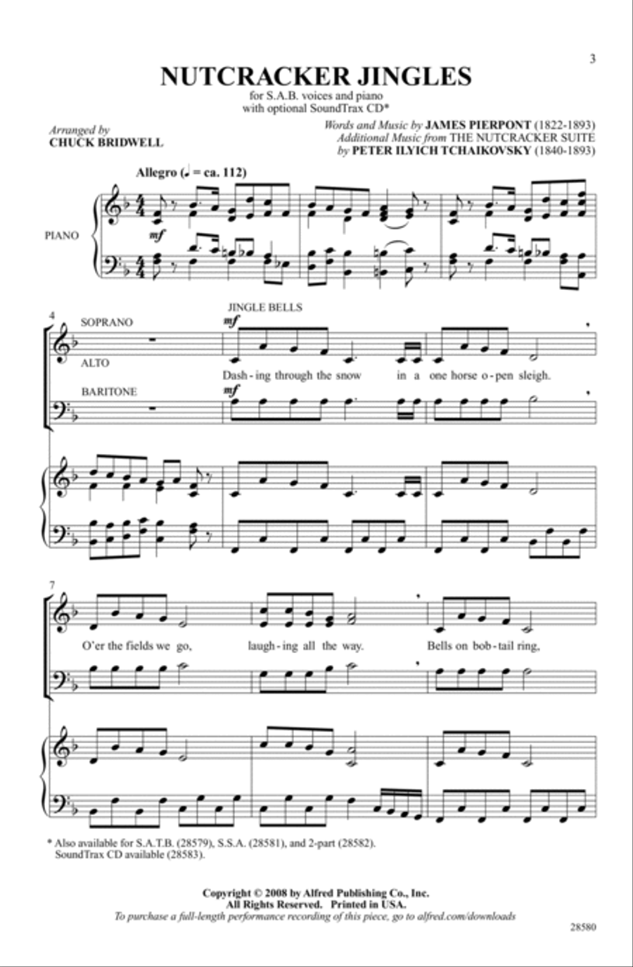 Nutcracker Jingles 3-Part scores gallery preview page 1