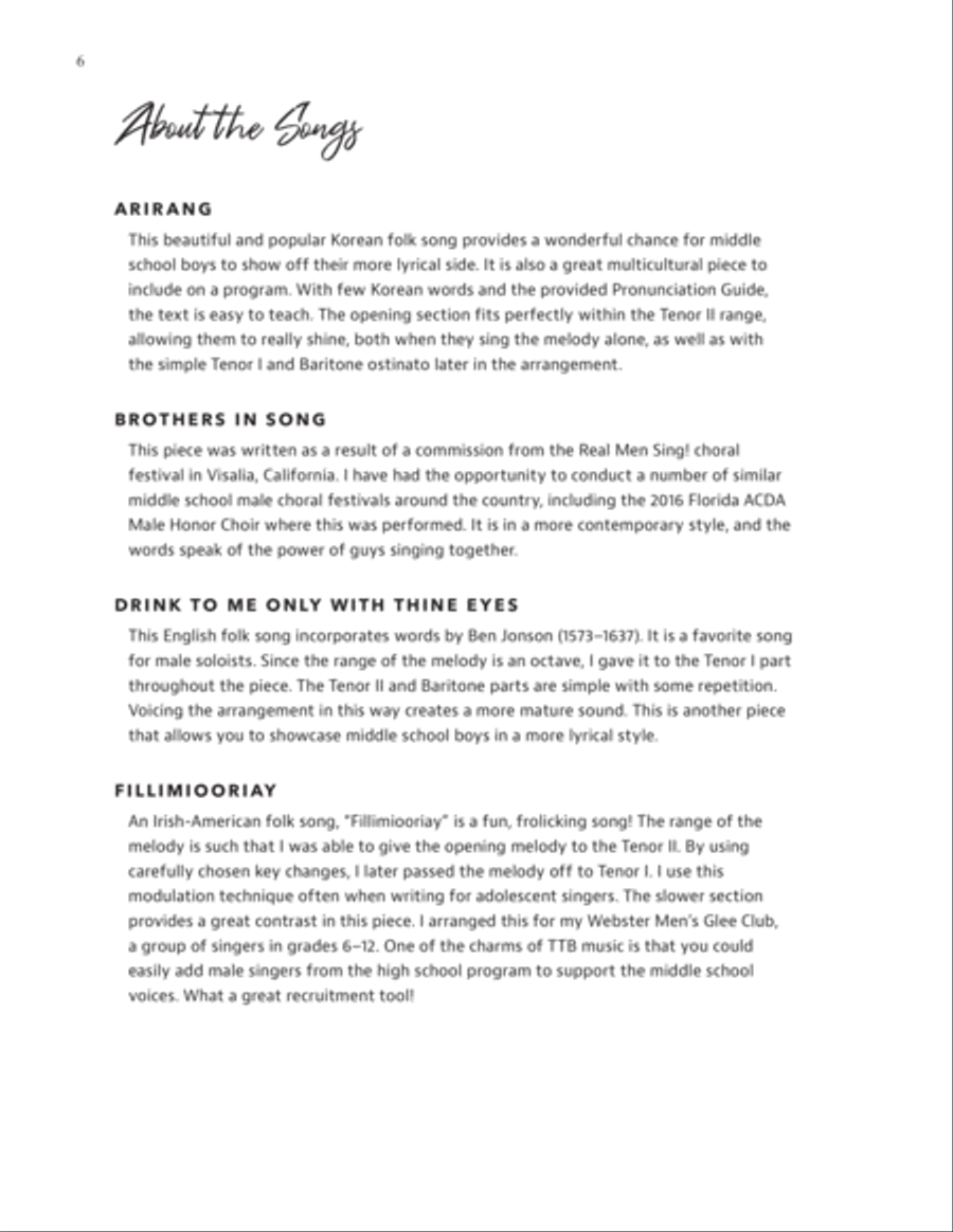 The Cambiata Collection Men's Choir scores gallery preview page 4