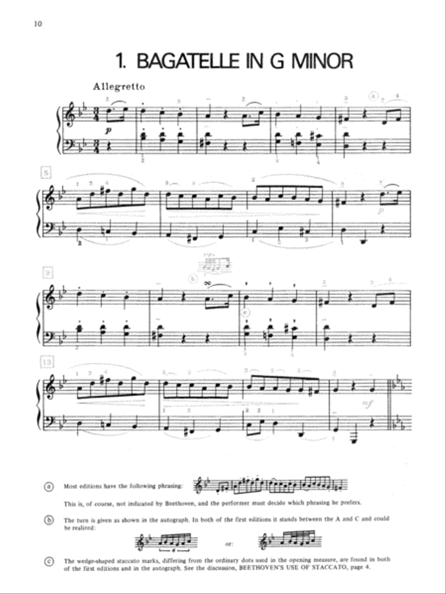 Beethoven -- Eleven Bagatelles, Op. 119 for the Piano Piano Solo scores gallery preview page 11