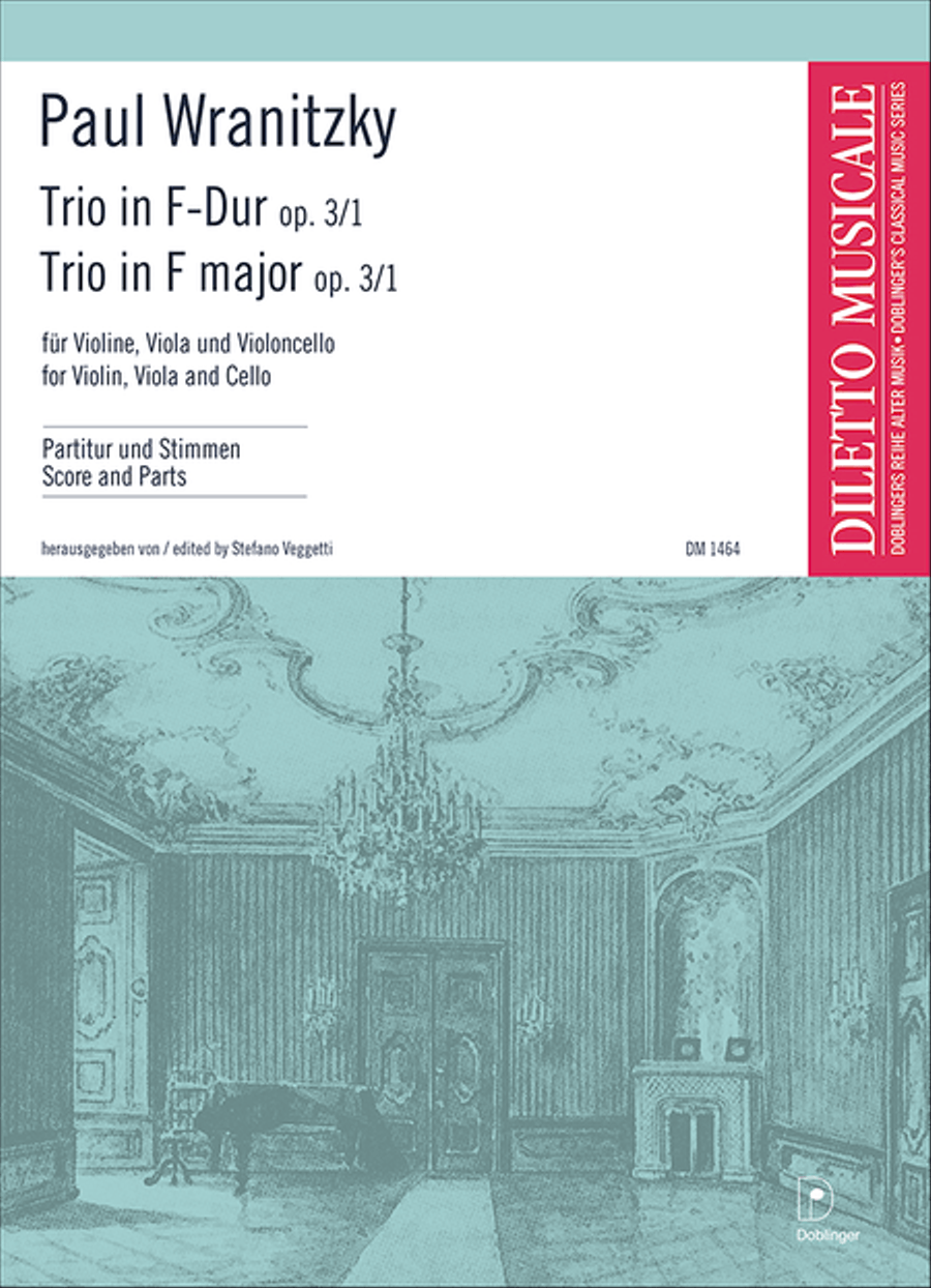 Trio F-Dur op. 3/1 String Trio scores gallery preview page 1