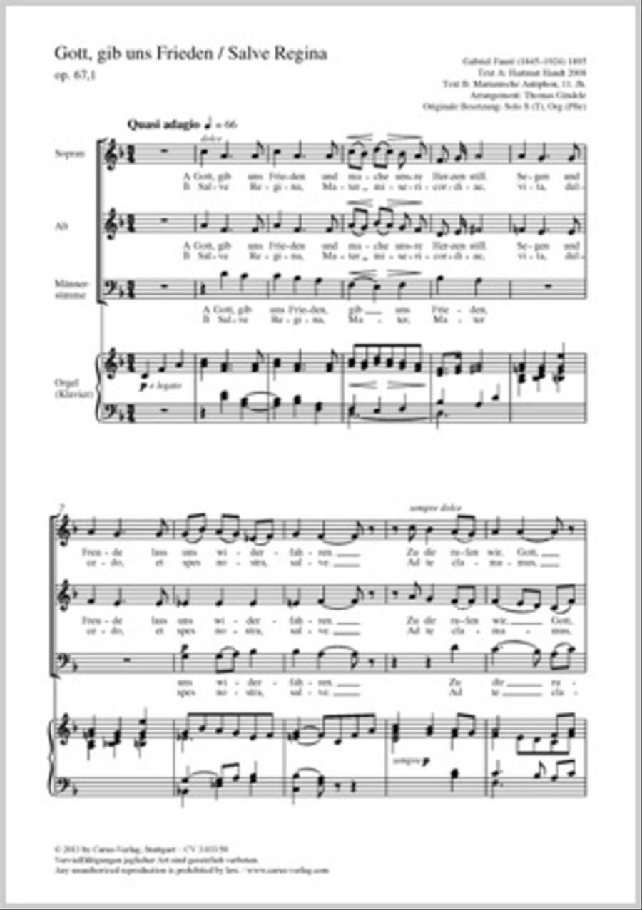 Gott, gib uns Frieden 3-Part scores gallery preview page 1