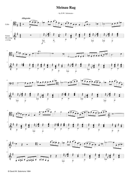 Meinau Rag for cello and guitar image number null