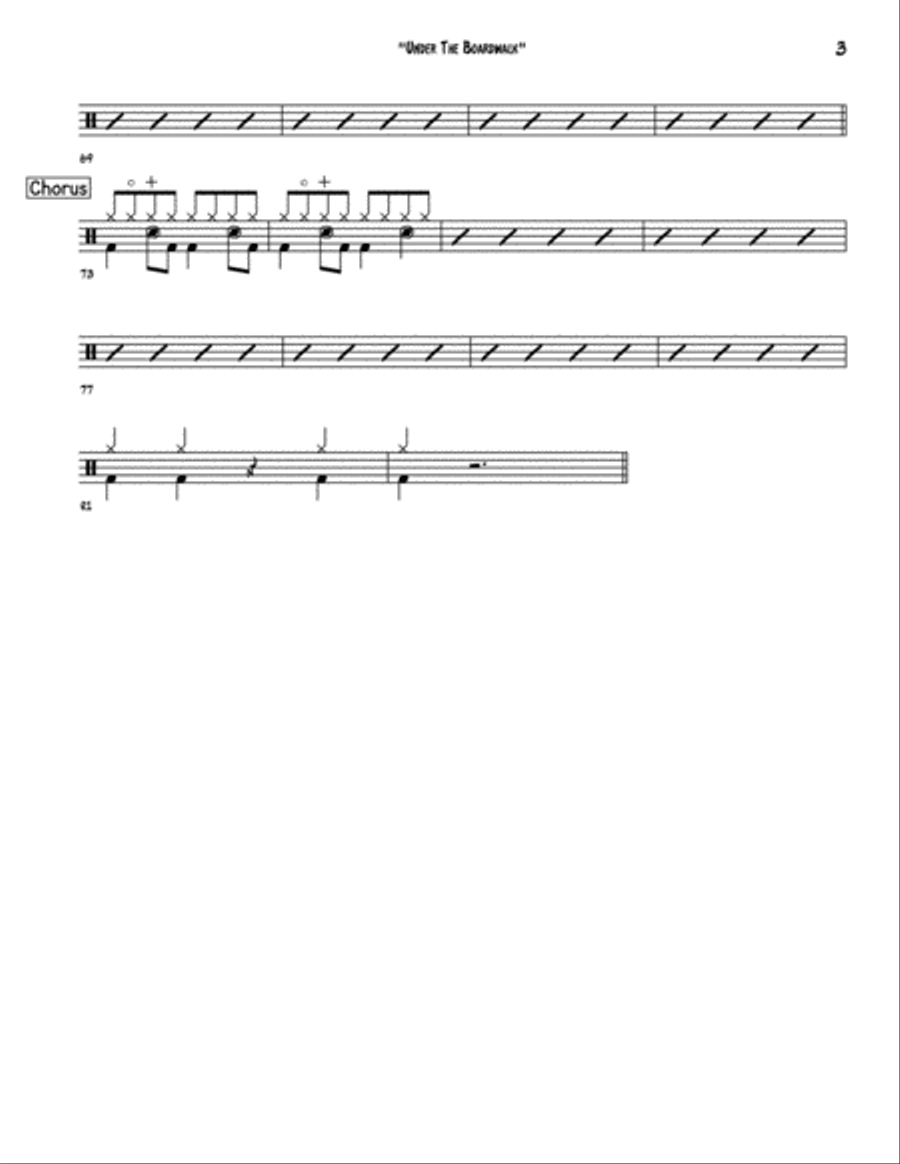 Under The Boardwalk Small Ensemble scores gallery preview page 6