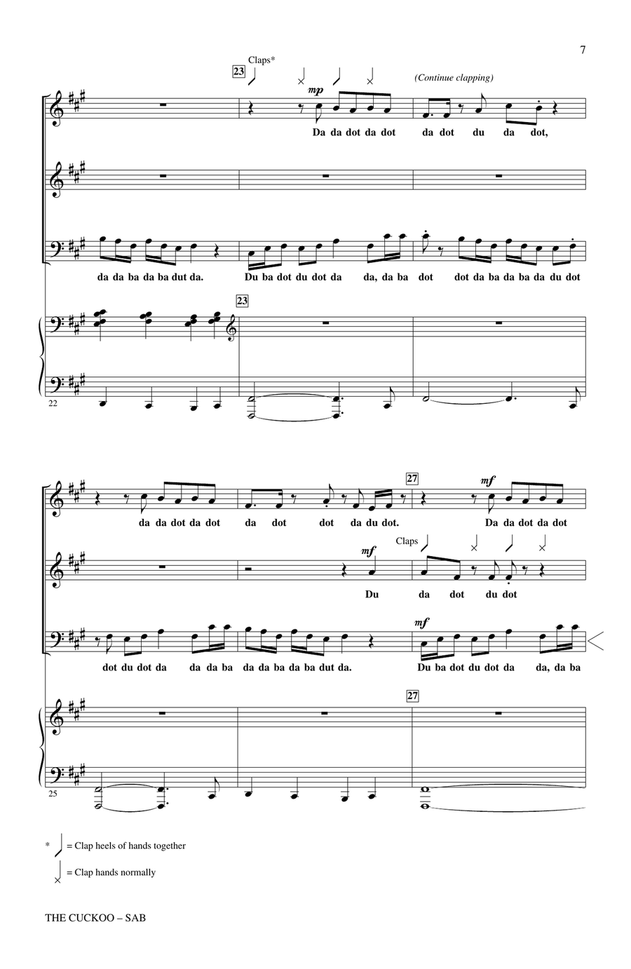 The Cuckoo 3-Part scores gallery preview page 5