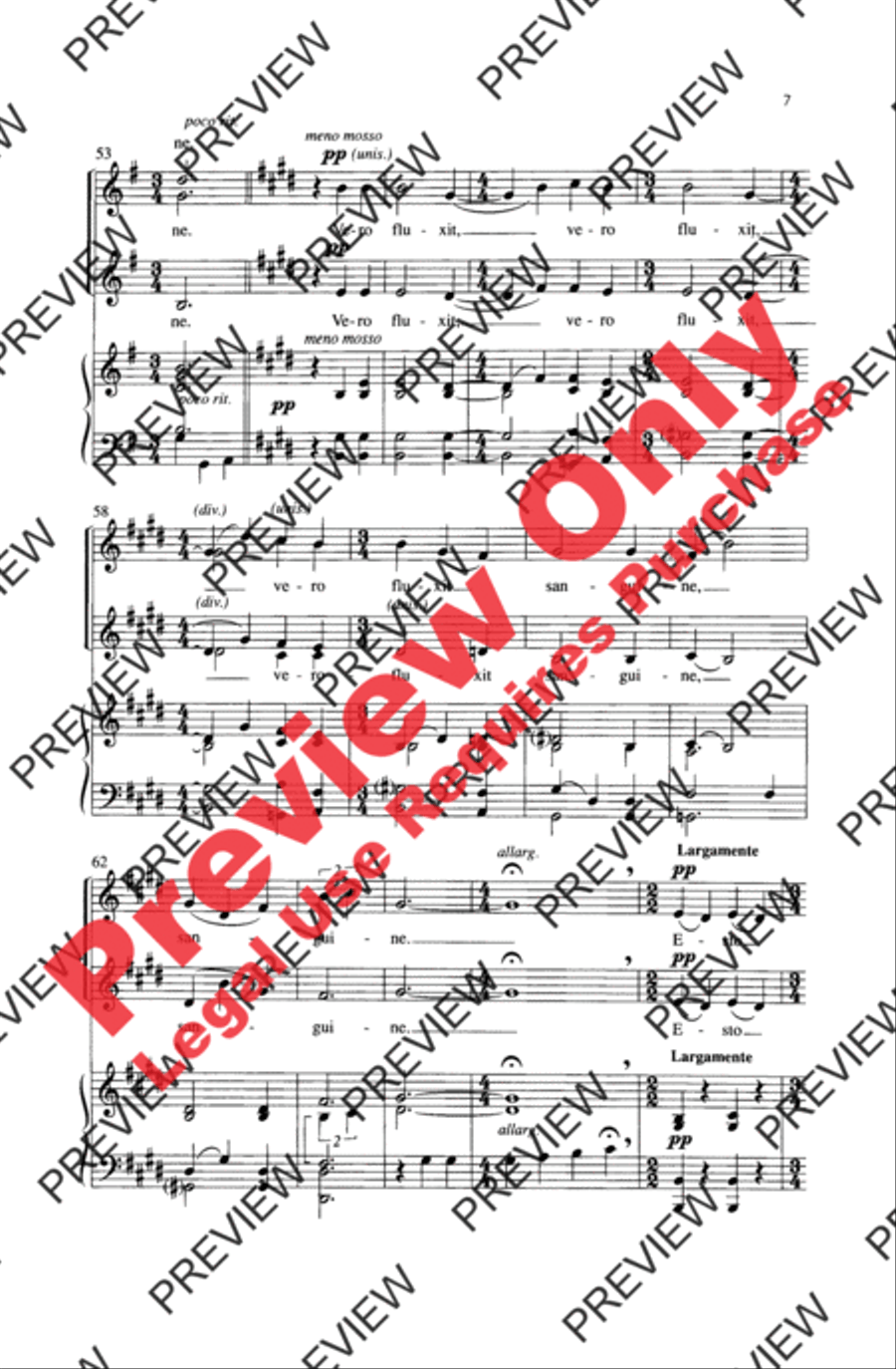 Ave Verum Corpus Women's Choir scores gallery preview page 6