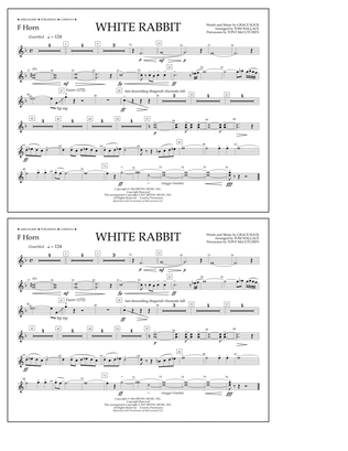 White Rabbit - F Horn