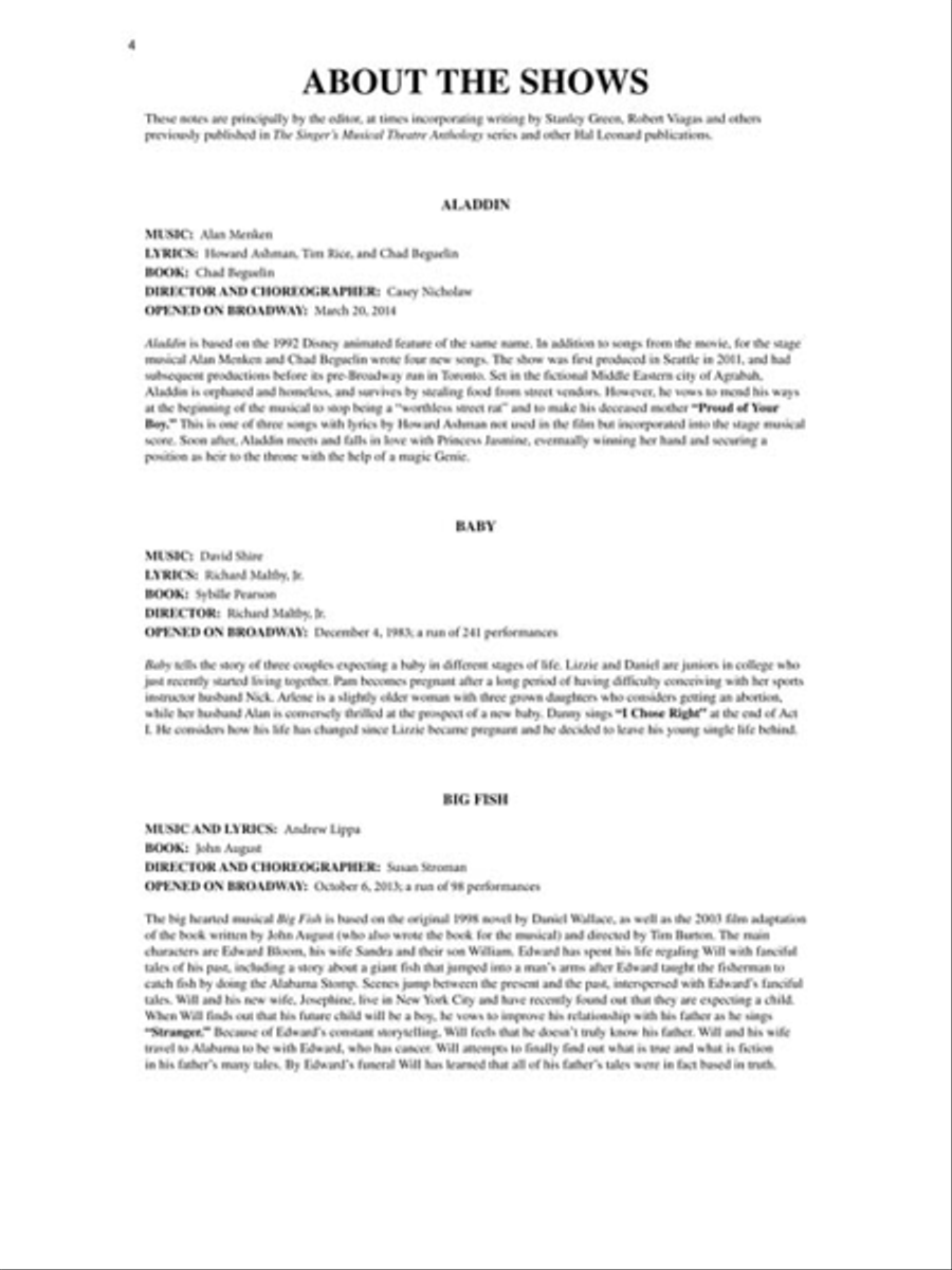 Singer's Musical Theatre Anthology – Volume 6 Voice scores gallery preview page 6