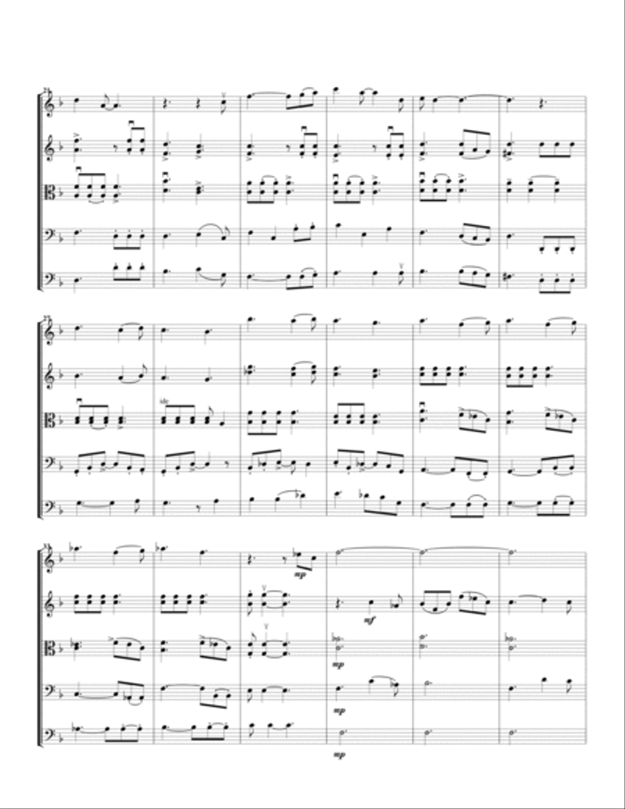 We Are The Champions We Are The Champions String Quintet scores gallery preview page 2