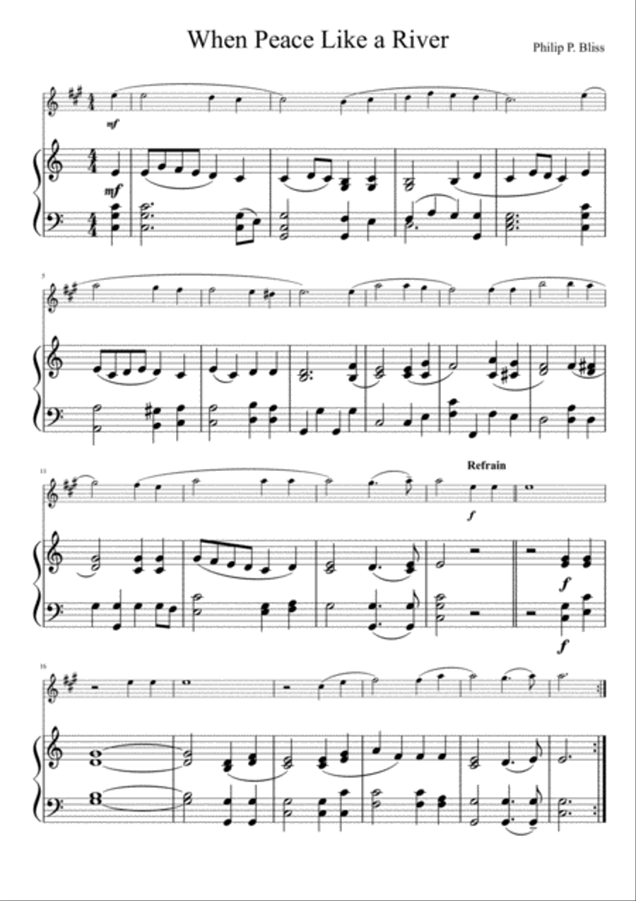 When Peace Like a River When Peace Like a River Alto Saxophone scores gallery preview page 2