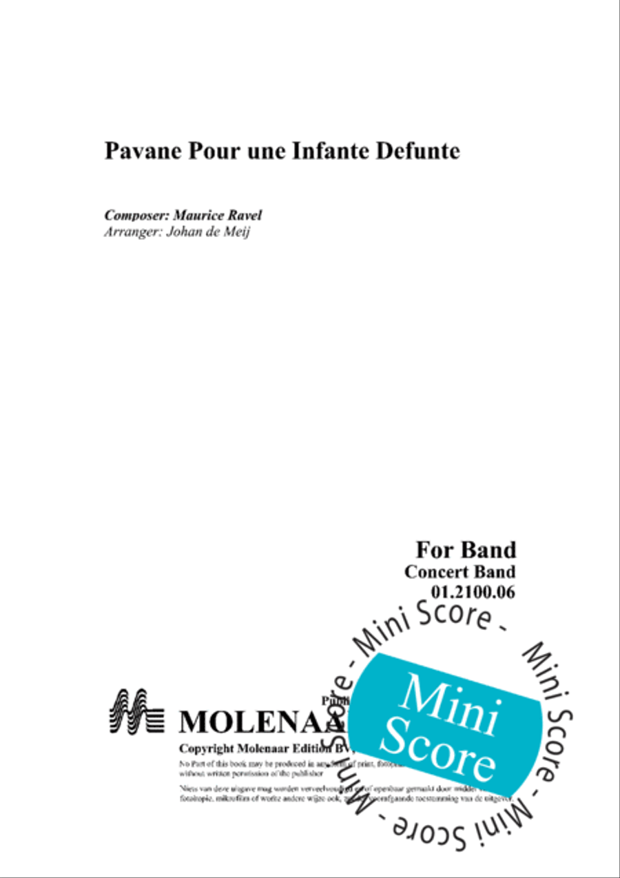 Pavane Pour une Infante Defunte Concert Band scores gallery preview page 3