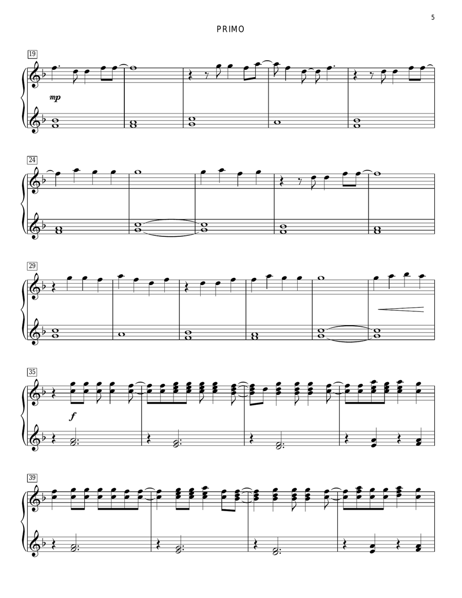 Like A Prayer Like A Prayer Piano Duet scores gallery preview page 4